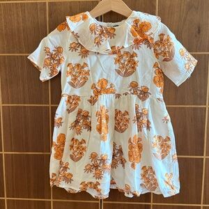 Mini Rodini Fall Colors Floral Dress